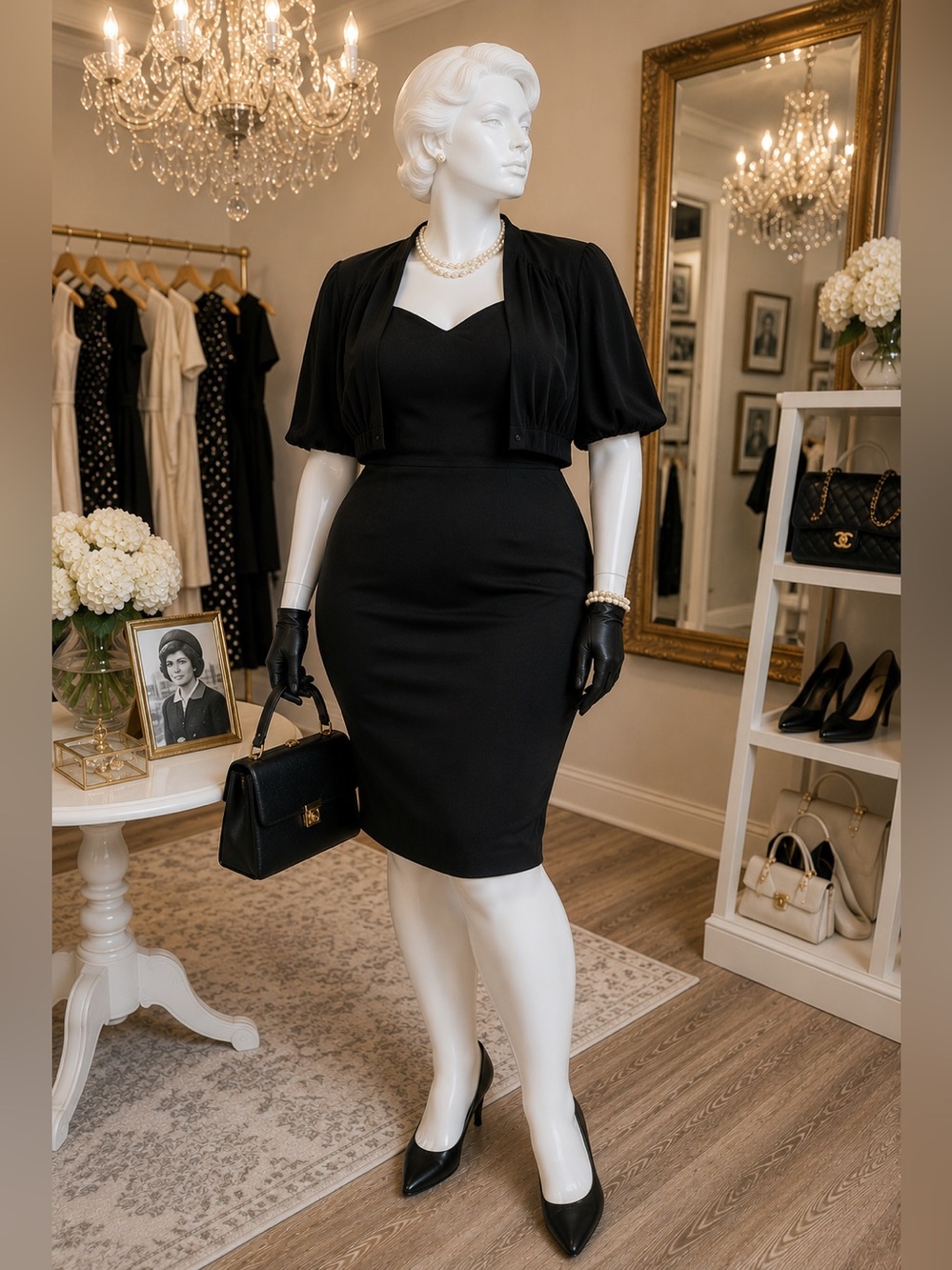 Apostrophe Black Open-Front Bolero Shrug